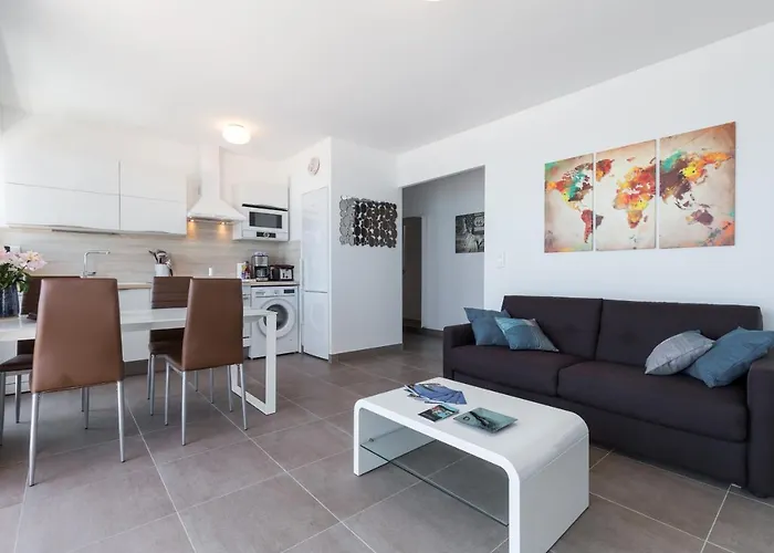Apartmán Gorgeous With Terrace, Elevator, Ac, Free Parking - Le Regis Cagnes-sur-Mer